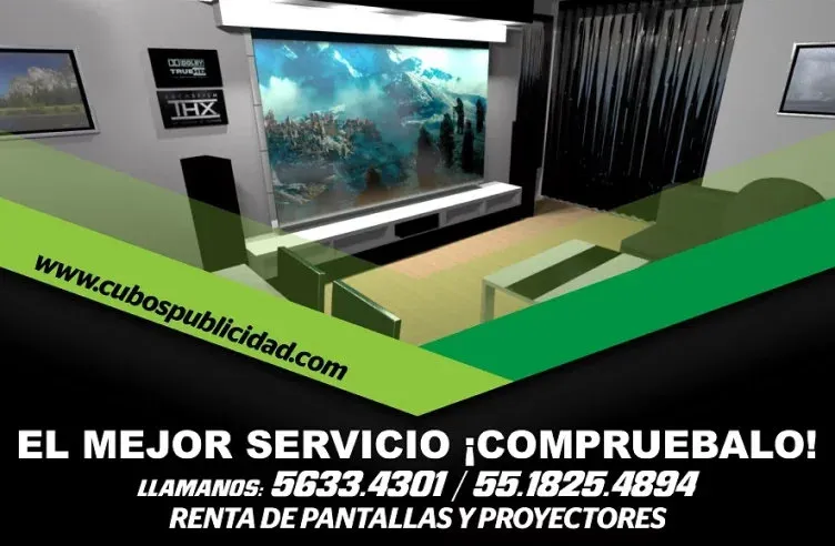 Renta de pantallas para eventos: Pantallas para stands exposiciones