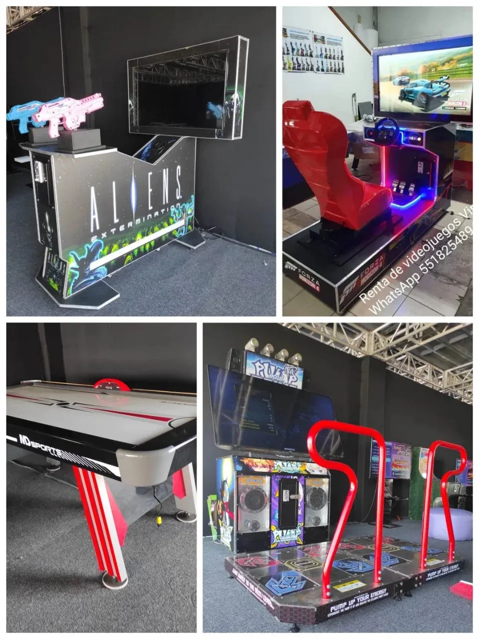 Renta de videojuegos para eventos: Videojuegos arcade simuladores interactivos